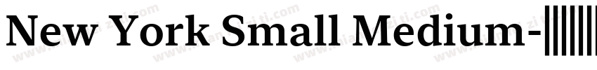 New York Small Medium字体转换